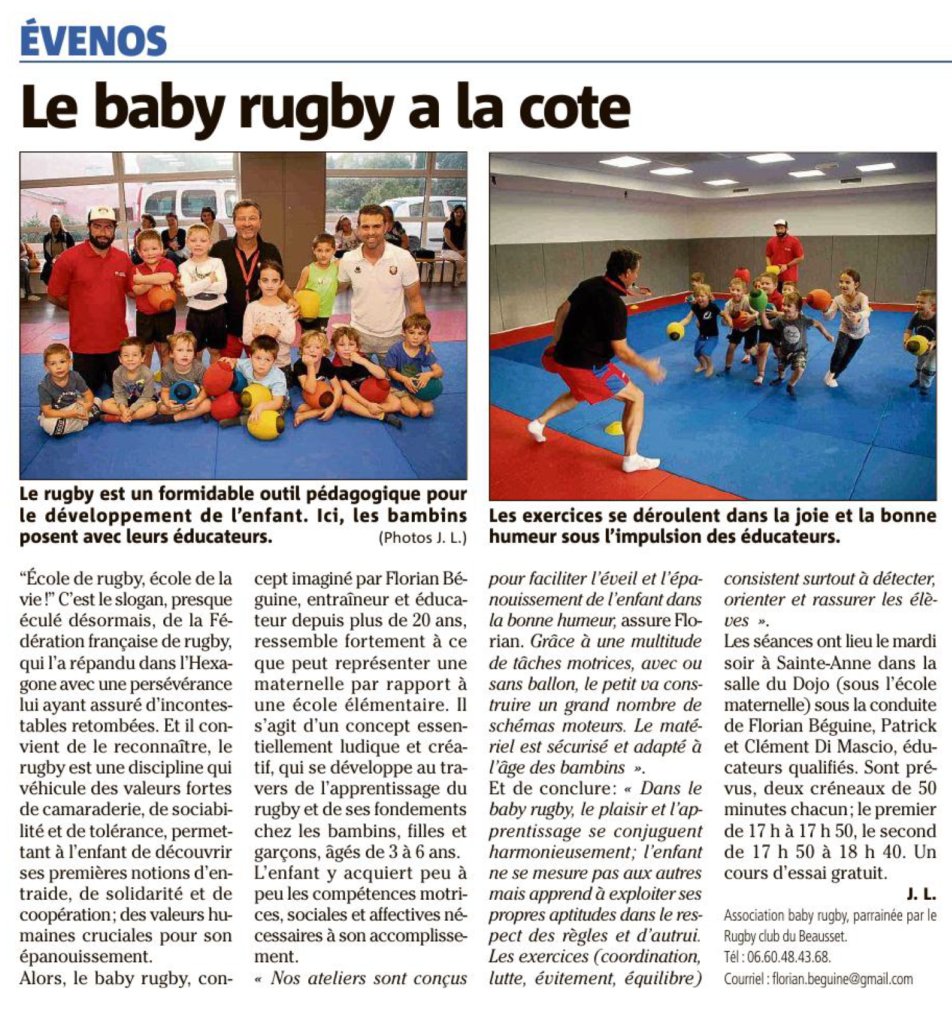 Baby Rugby Evenos